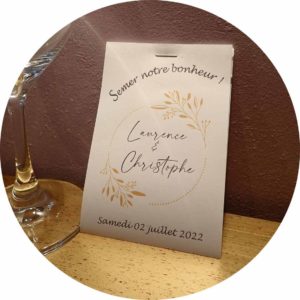 Sachets de graines personnalisés mariages
